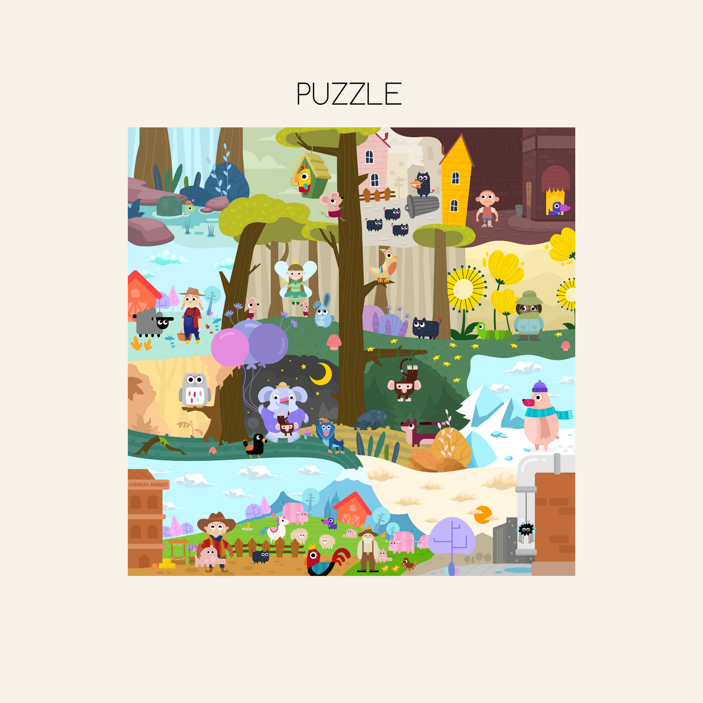 Animal World (English) - Box & App