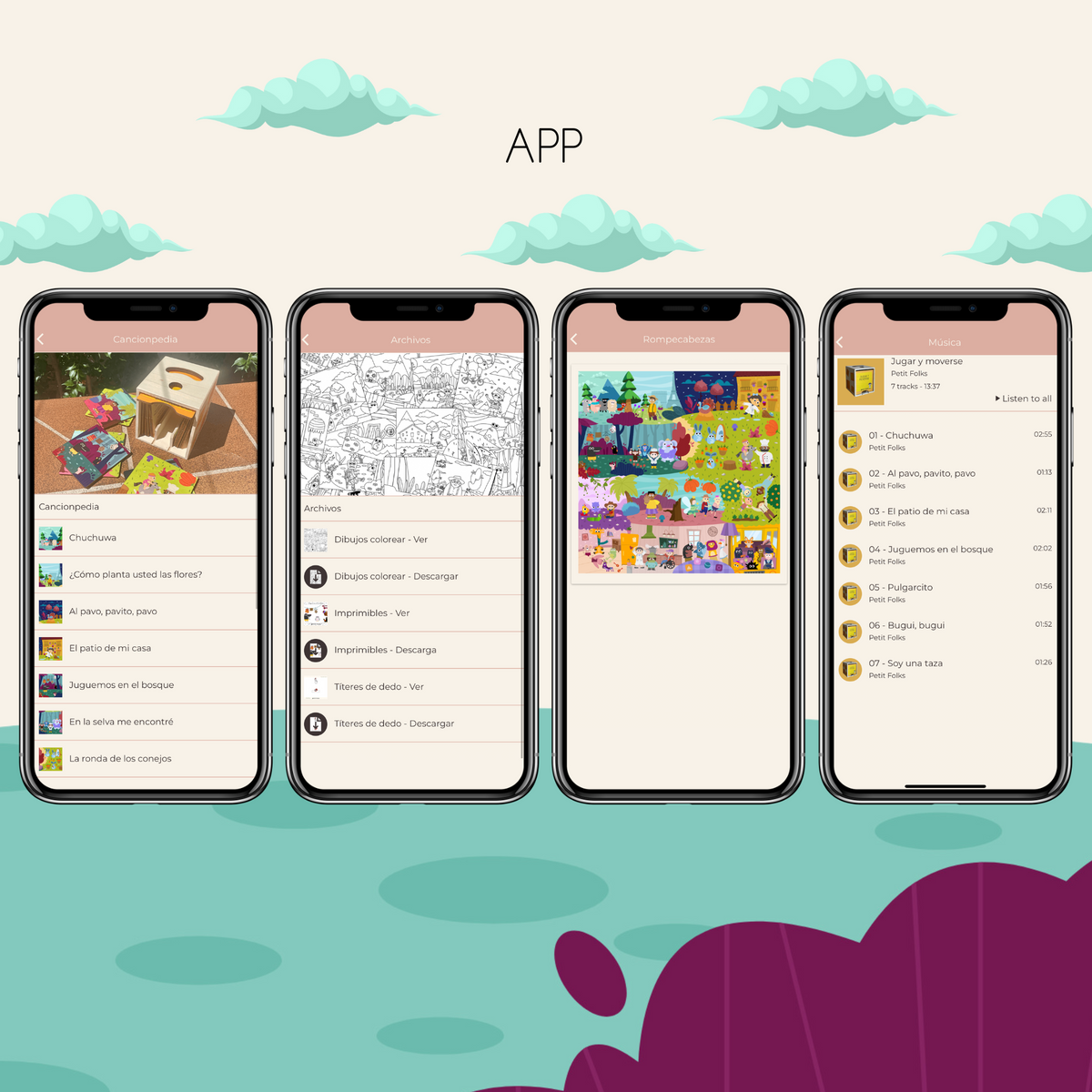 Jugar y moverse (Español) - Caja y app